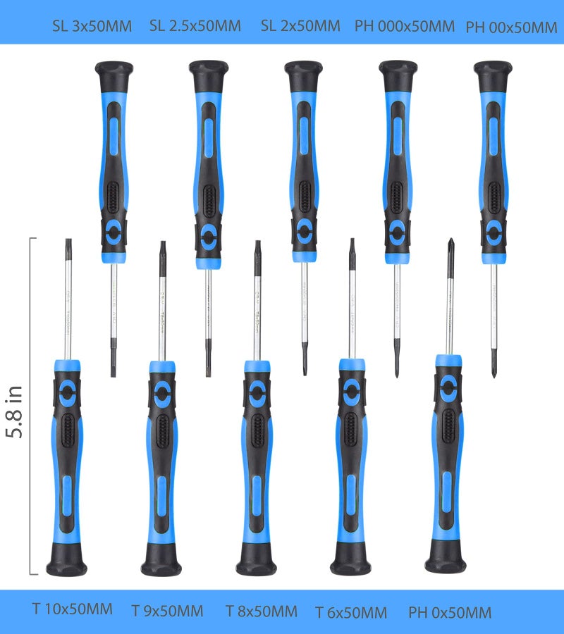 URASISTO 120-pieces Magnetic Screwdrivers Sets Includes Sockets  Slotted  Phillips  Hex  Torx and Precision Screwdriver Set Tools for Men  Repair Home - Image 4